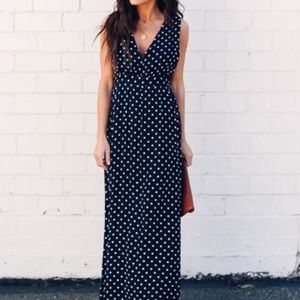Mariah Polka Dot Maxi Dress